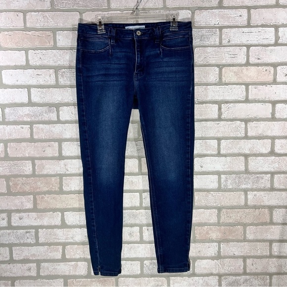 Kancan Midrise Skinny Side Slit Ankle Jeans Size 29 - Picture 3 of 10